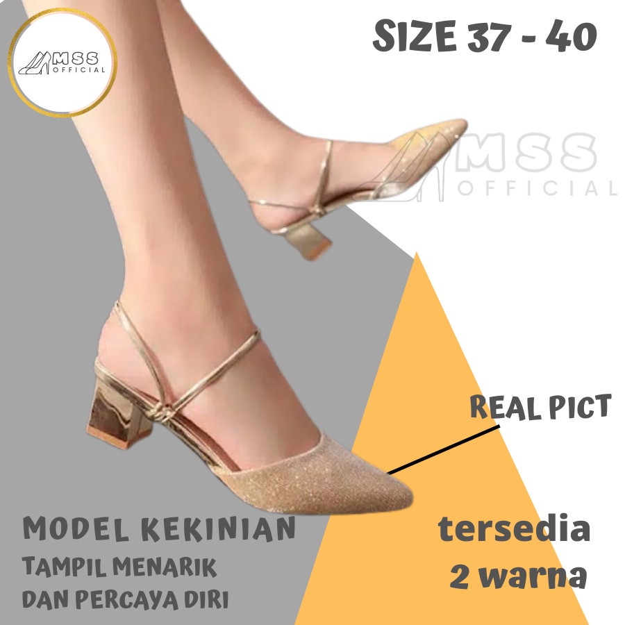 SEPATU HAK TAHU Sepatu Hak Tahu Wanita Kekinian 2021 Sepatu Pesta Kondangan Terbaru Murah SH301 Prem