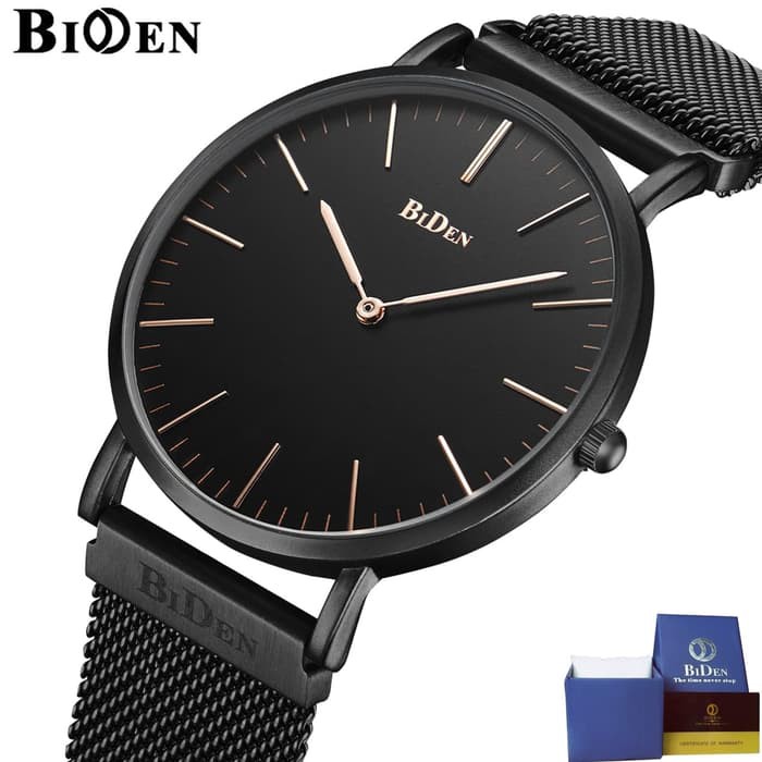 jam tangan Biden pria wanita fashion elegant sport quartz bisnis