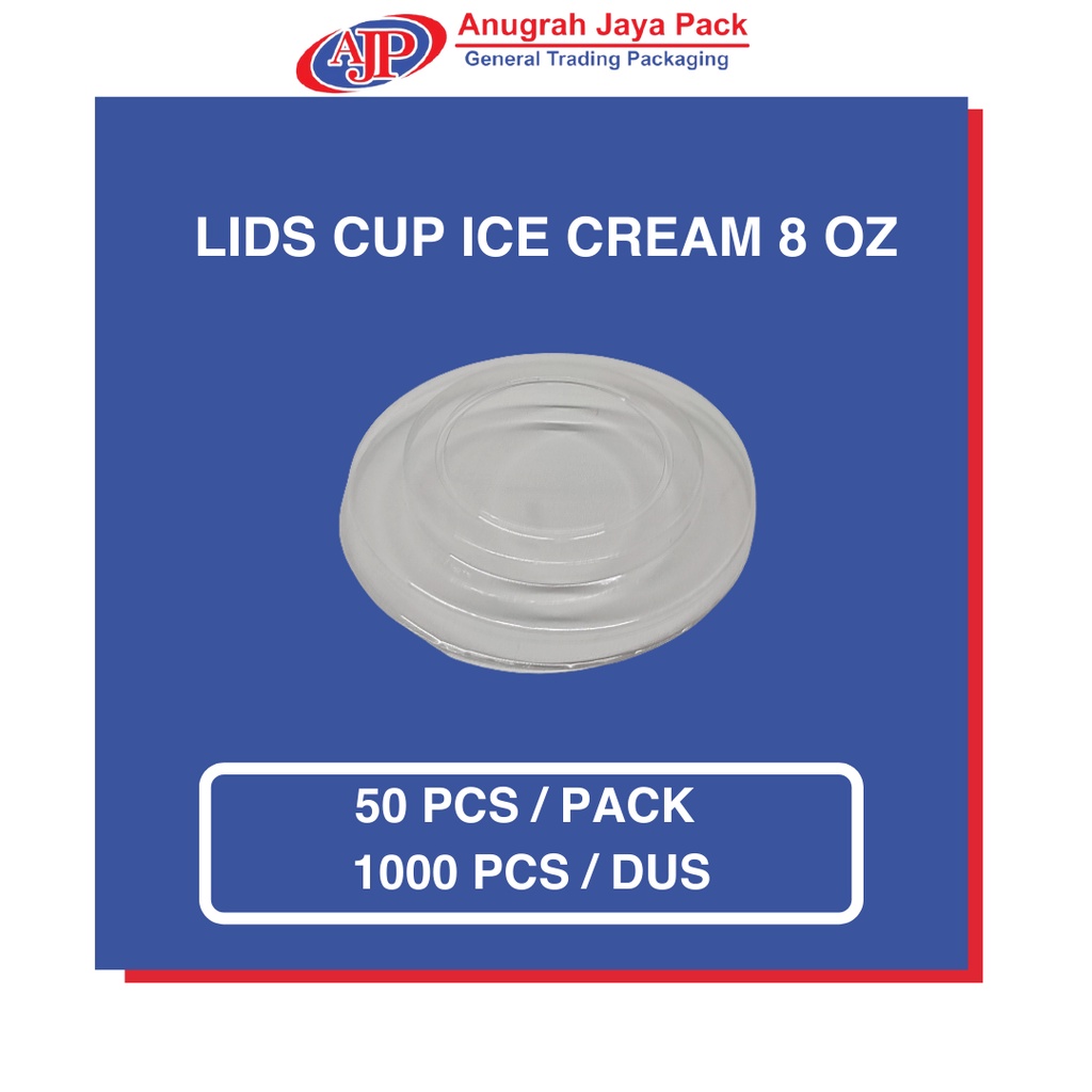 Lids Ice Cream Cup 8 Oz (240ml) / Tutup Paper Cup Es Krim