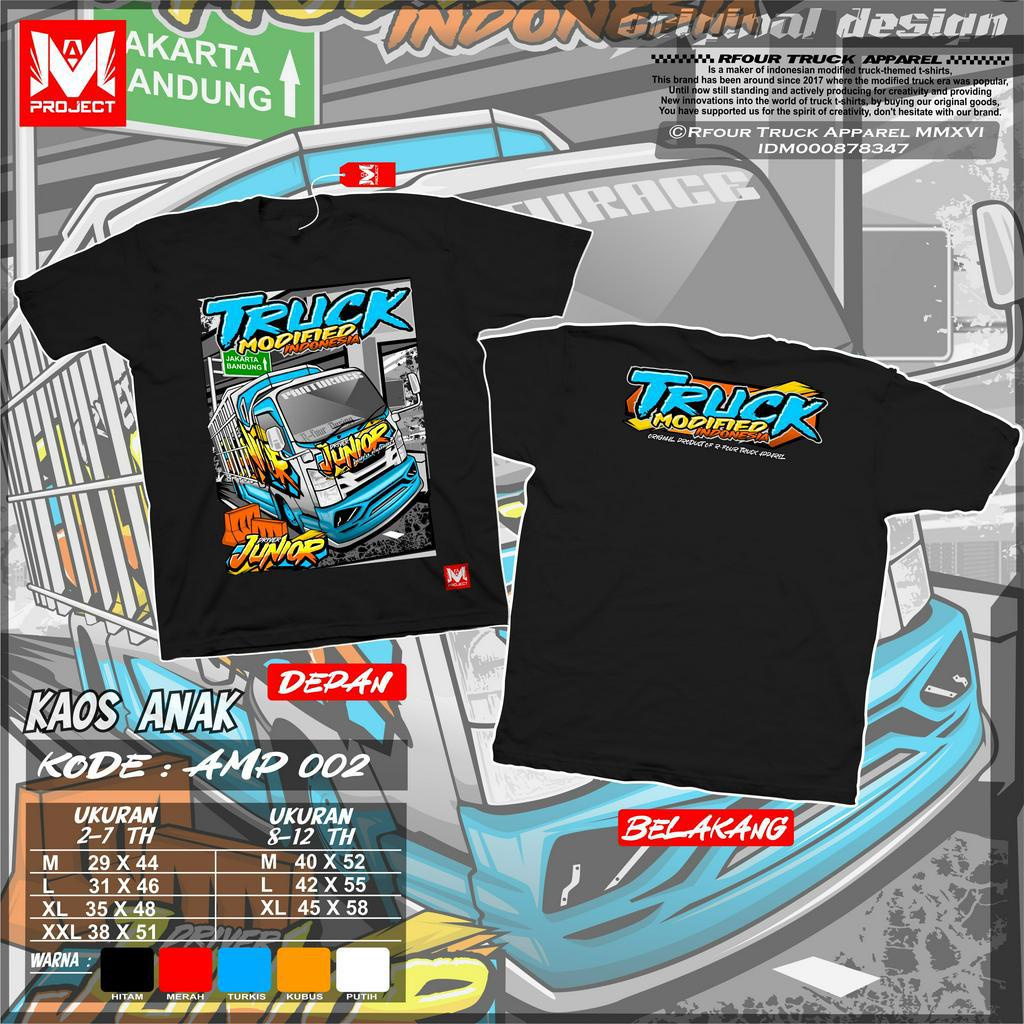 KAOS ANAK GAMBAR TRUCK 2-12 TAHUN BAJU KAOS TRUK OLENG ANAK JUNIOR KAOS TRUCK ANAK TERARU KAOS TRUCK ANAK LAKI LAKI