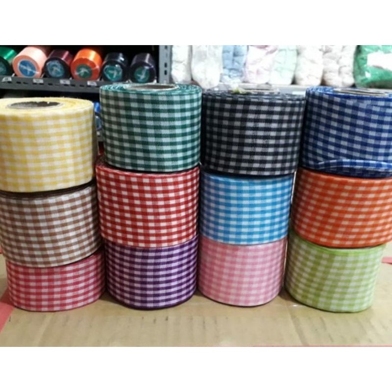 

Pita Motif Kotak per 1 meter (5 cm)