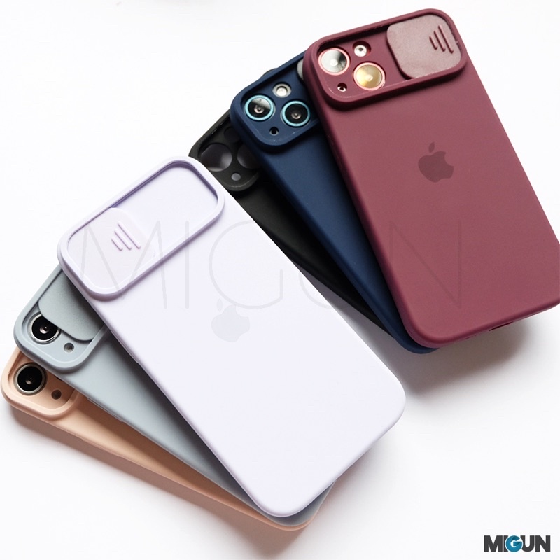 (2) Slide Premium Silicone Case for iPhone 11 12 13 MINI PRO PROMAX X XS XR XSMAX 7 8 SE2020 7plus 8plus