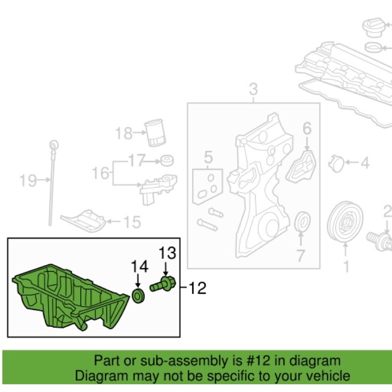 11200 51B Original Pan Oil Assy Bak Karter Carter Oli Honda HRV VEZEL 1800cc 1.8 2015 2016 2017 2018 2019 2020 2021