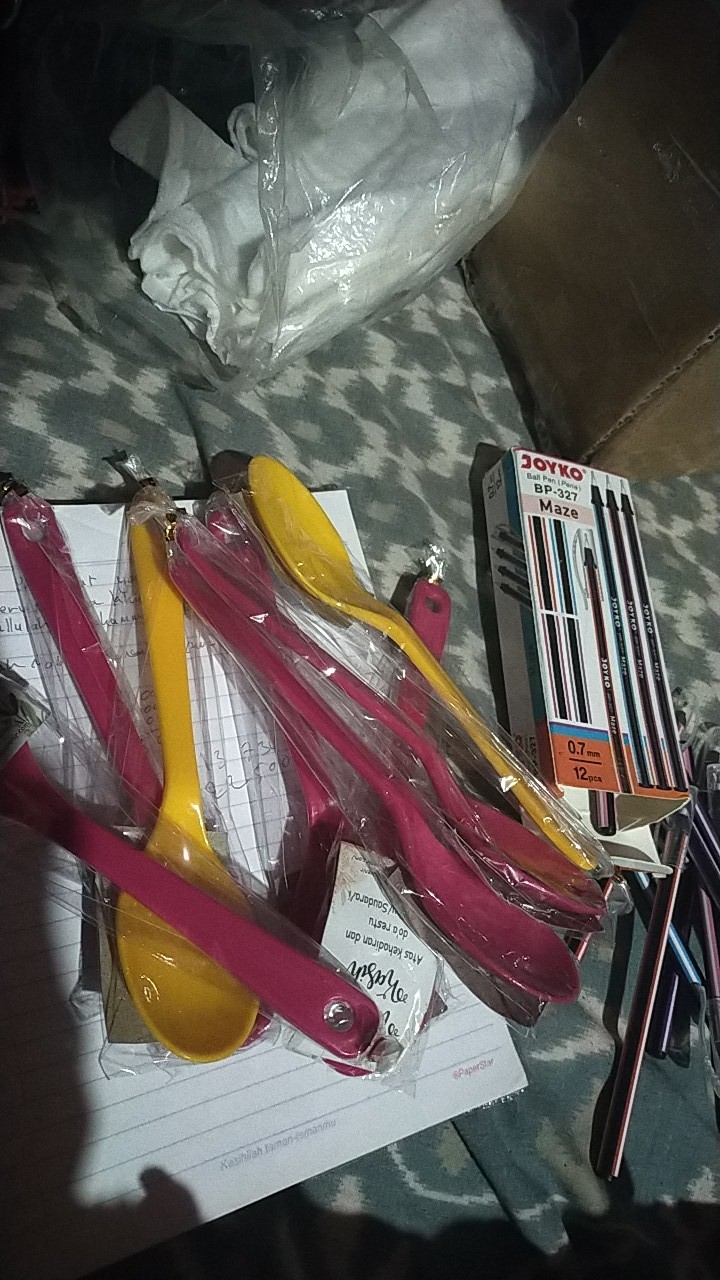 Sendok Melamin Warna  Plastik Free Kut