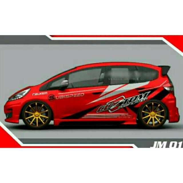  Cutting  sticker  mobil  honda jazz Shopee Indonesia