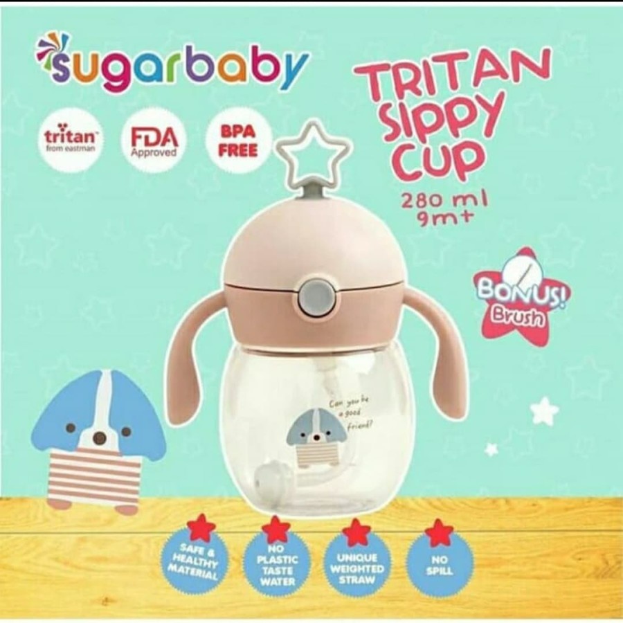 SUGAR BABY TRITAN SIPPY CUP STAR 240ML