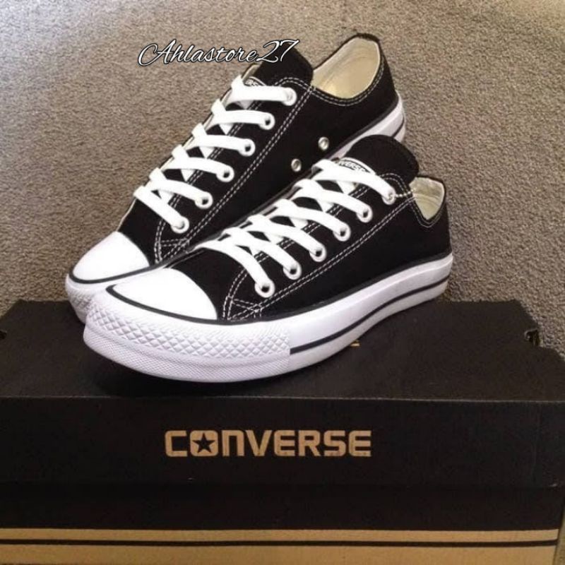 TERMURAH Sepatu Anak Sekolah Pria Wanita Converse Hitam Polos Sepatu Converse Original Murah COD