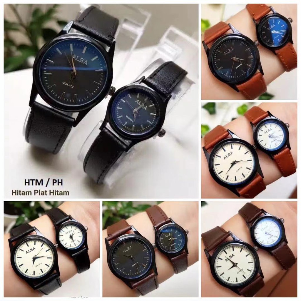 JAM TANGAN WANITA PRIA COUPLE ALBA K2