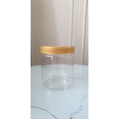 TOPLES 500 ML PLASTIK BENING WARNA WARNI SILVER ALUMUNIUM KUE KERING