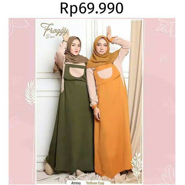 FROGY DRES // FROGGI DRESS // FROGGY DRESS // GAMIS MURAH CANTIK