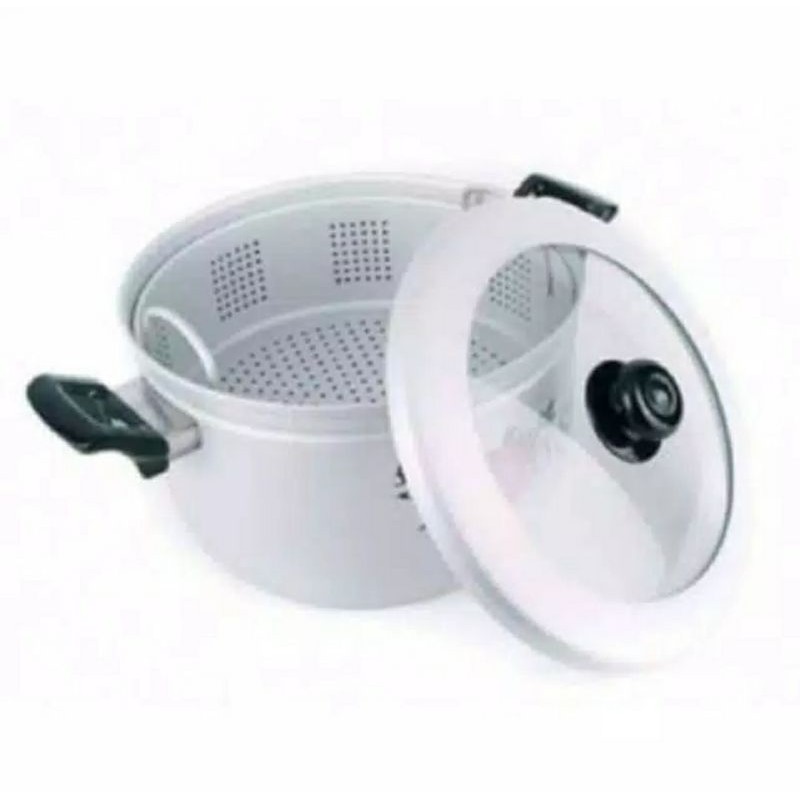 Maspion Panci Panca Guna Steamer 37cm + Tutup Kaca