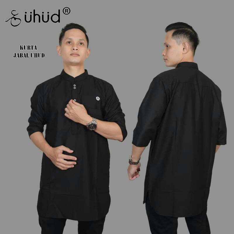 GAMIS PRIA QURTA LENGAN TANGGUNG / BAJU MUSLIM PRIA MODEL TERBARU