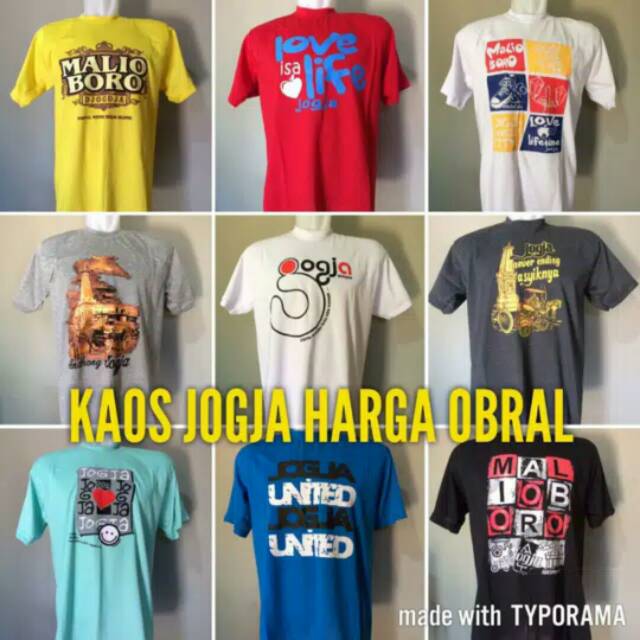 KAOS OBLONG JOGJA /KAOS PRIA /WANITA /KAOS KHAS JOGJA.