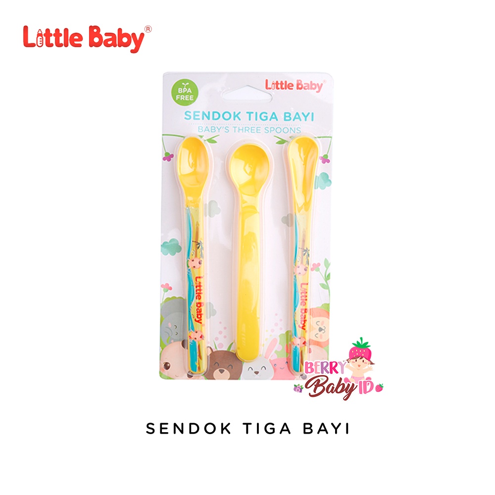 Little Baby Sendok Bayi 3 Macam Baby Spoon Perlengkapan Makan Bayi Berry Mart