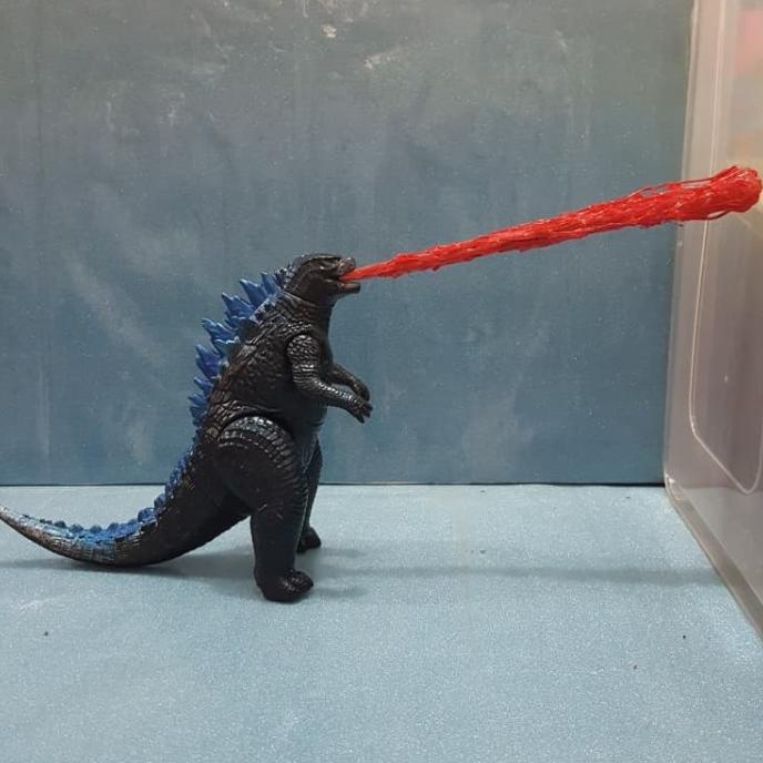 hanya disini] figure recast godzilla 2014 spitfire + efek semburan api/atomic beam