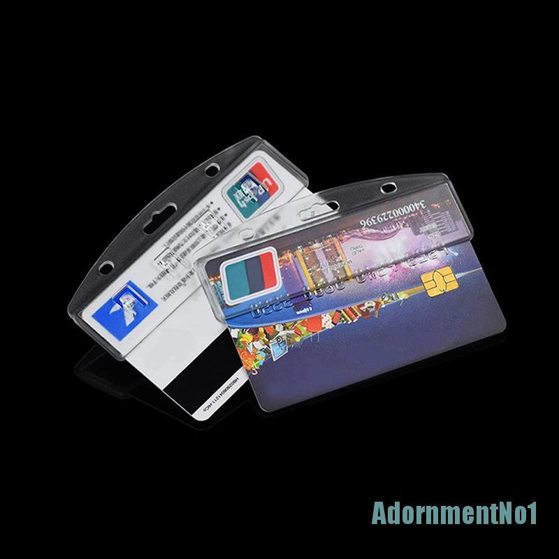 (AdornmentNo1) 1pc Holder Kartu ID / Badge Horizontal Untuk Swipe