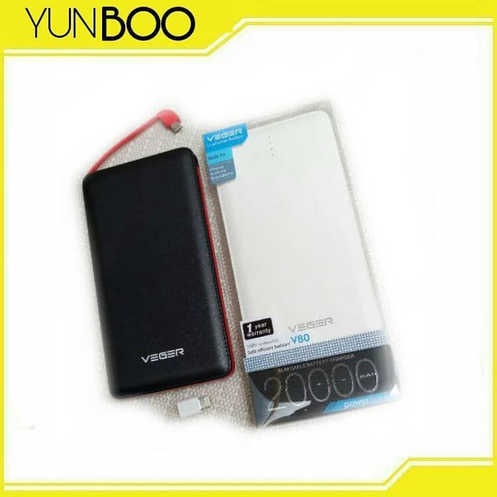 Powerbank Veger 20000Mah Original Real Capacity