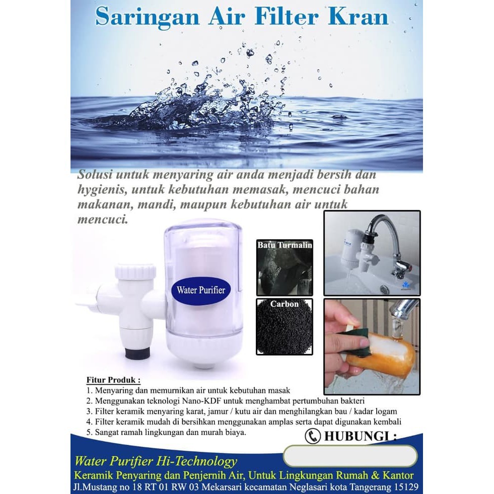 SWS Water Filter - Filter Keramik Isi Karbon Aktif