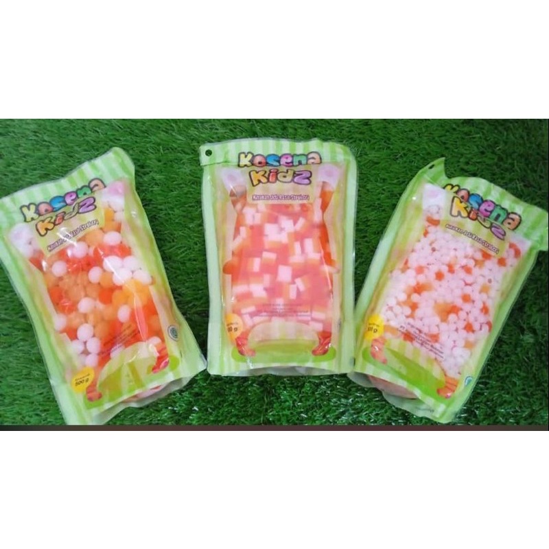 

Kosena Jelly Motif Karakter Mutiara Rainbow Dadu Jelly 500gr