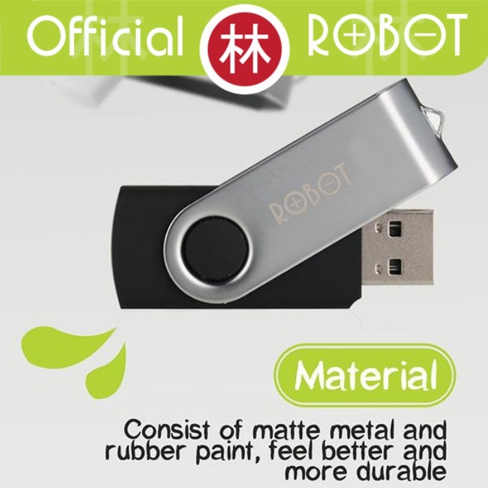 ROBOT Flashdisk RF104 4GB 32GB Package Garansi Resmi 1 Tahun