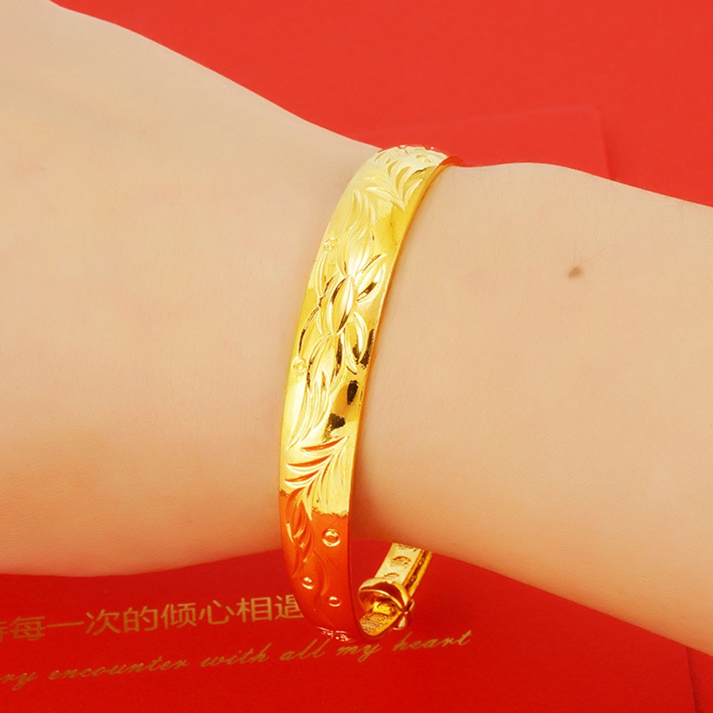 Hu Hu Hu Hu Hu Alat Bantu Pasang Kacamata♡ Gelang Bangle Wanita Ukiran Ikan Masbunga Gaya Vintage Untuk Pesta Pernikahan