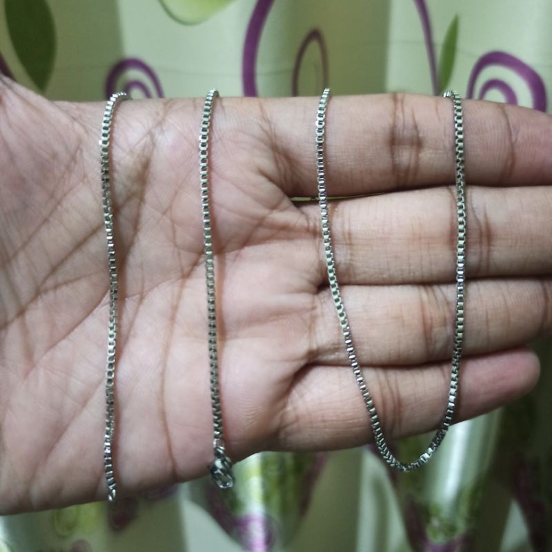 KALUNG TITANIUM ITALI 1,5 WARNA SILVER