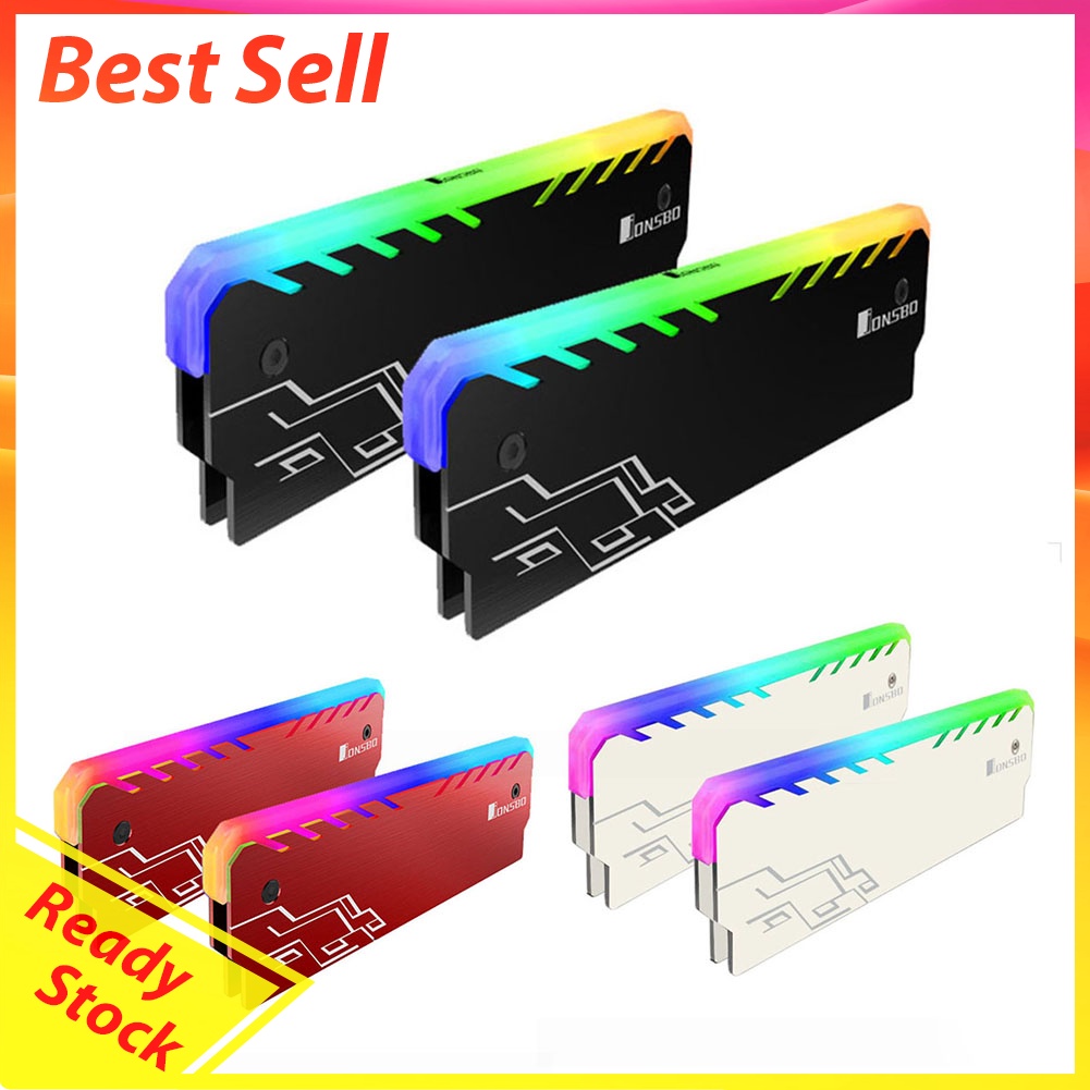 RGB RAM Heatsink DDR DDR3 DDR4 Memory Heat Spreader Cooler for Desktop PC