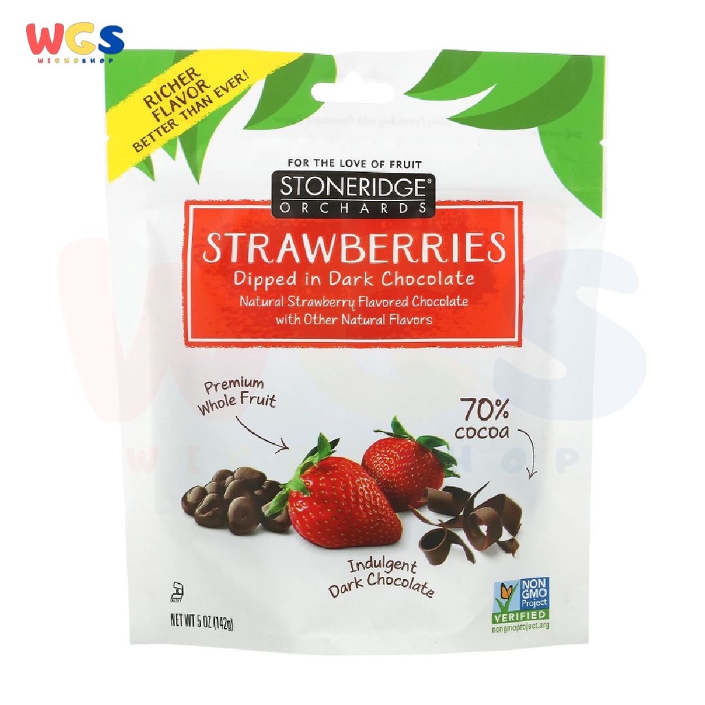 Stoneridge Orchards Strawberries Dipped in Dark Chocolate 5oz 142g