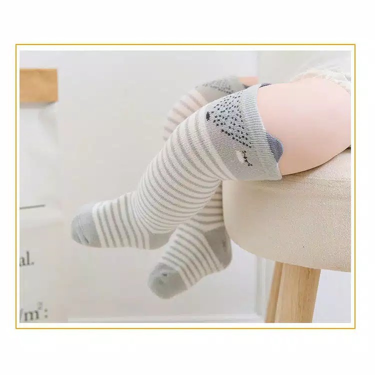 KAOS KAKI KOREA BAYI LUCU PANJANG SELUTUT PREMIUM ANTI SLIP