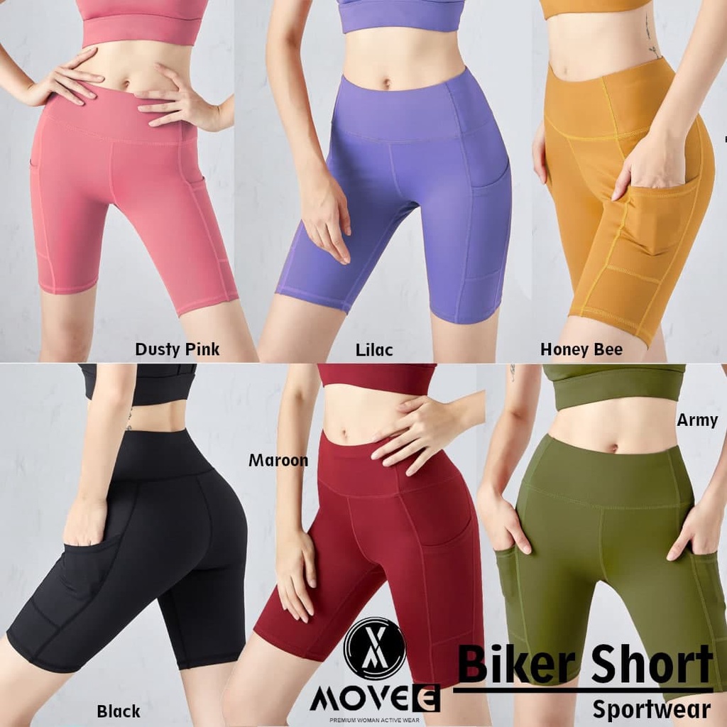 Celana senam BIKER SHORT PANT Celana senam wanita celana olahraga legging zumba celana senam wanita 