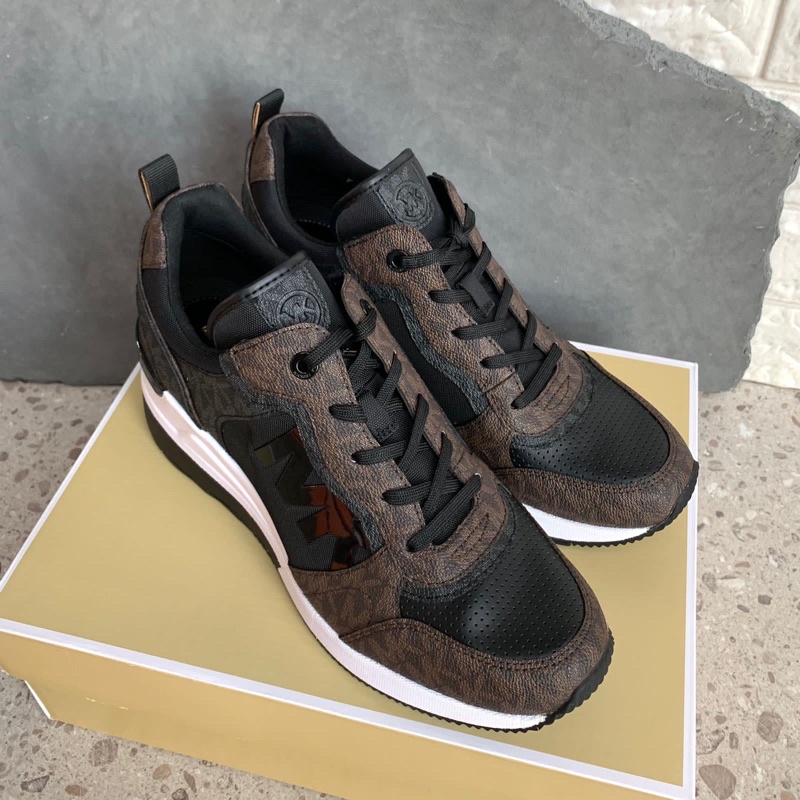 MK Crista Trainer Shoes Blk/Brown Shoes
