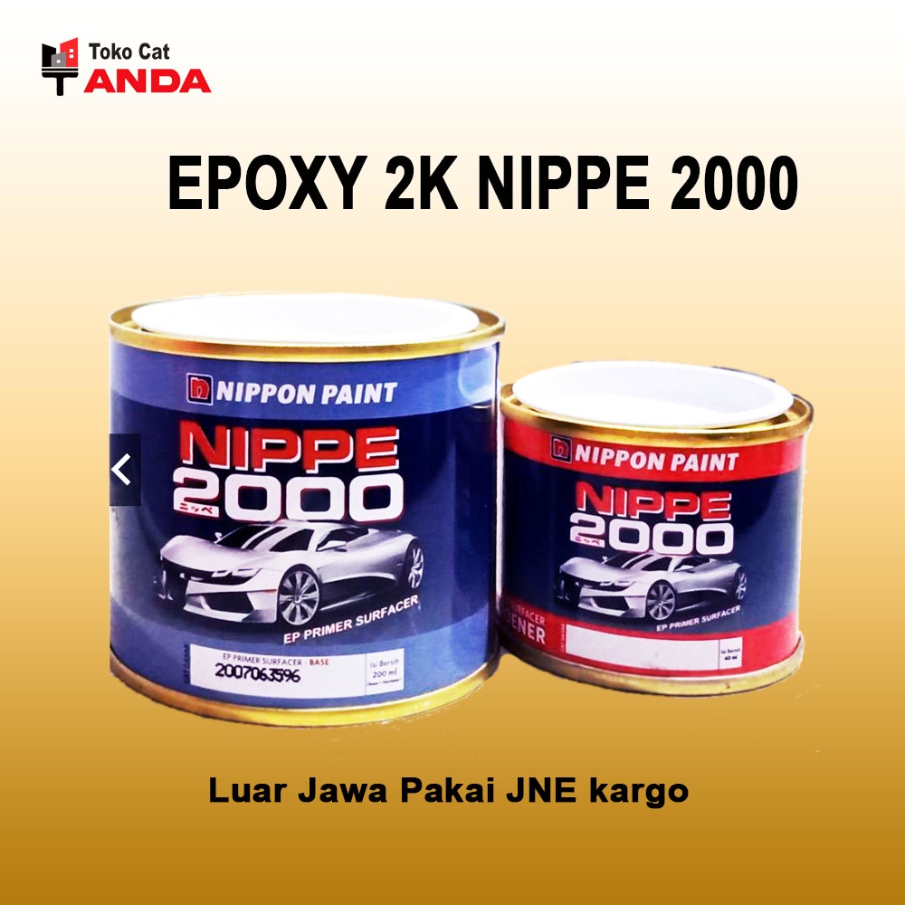 Epoksi Epoxy Nippe 2 Komponen dasar - Cat dasar Nippe 2000 grey