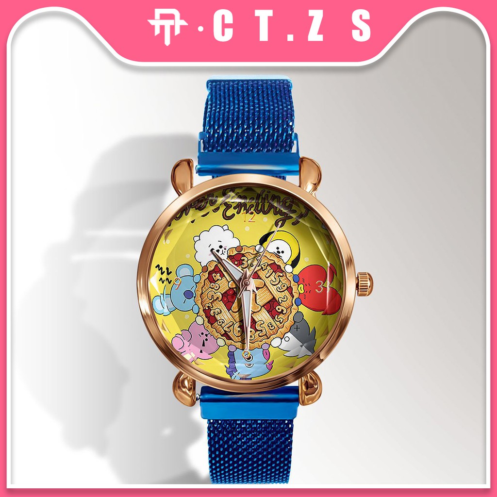 【CT】Jam Tangan Korea KPOP  Logo BTS BT21 ARMY #JM 02