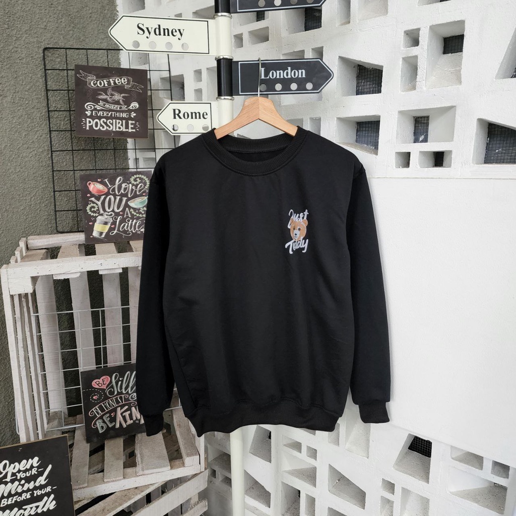 SWEATER CREWNECK JUST RELAX TEDDY / SWEATER CREWNECK TERBARU / CREWNECK UNISEX / CREWNECK KOREAN STYLE / OOTD HIJAB / OOTD KEKINIAN / OOTD KOREAN STYLE / CREWNECK BAHAN FLEECE TERBAIK / CREWNECK MURAH / SWEATER OVERSIZE MURAH / CREWNECK HOODIE TERBARU