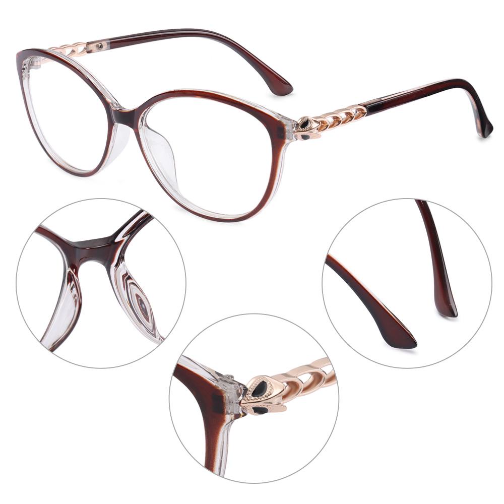 Lily Kacamata Bulat Wanita Pria Portable Oversized Optical Glasses