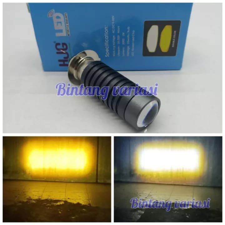 Lampu Depan Led Utama H6 Laser Hi Loo Jauh Dekat 2 Warna Putih Kuning Ac Dc LED Projector Laser