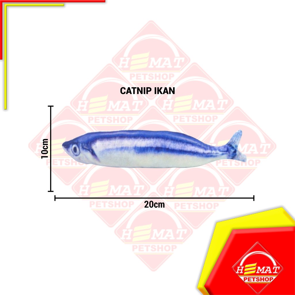 Mainan Kucing Anjing Gigitan Pet Toy Cat Nip Catnip Fish Ikan Murah