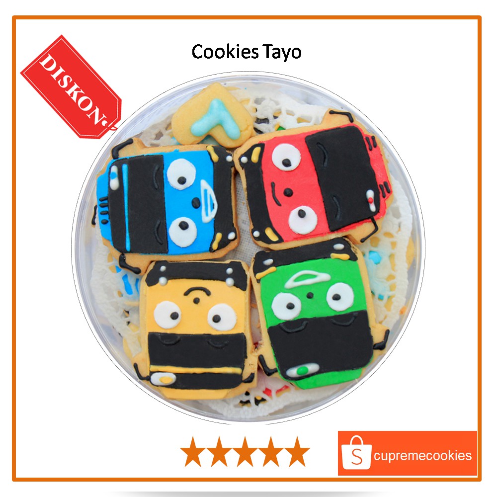 

Kue Kering Karakter Cookies Tayo | Cupreme Cookies