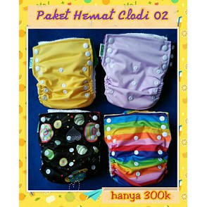 Paket Popok Kain Bayi Cuci Ulang Clodi GG T Dipe Training Clothdiapers