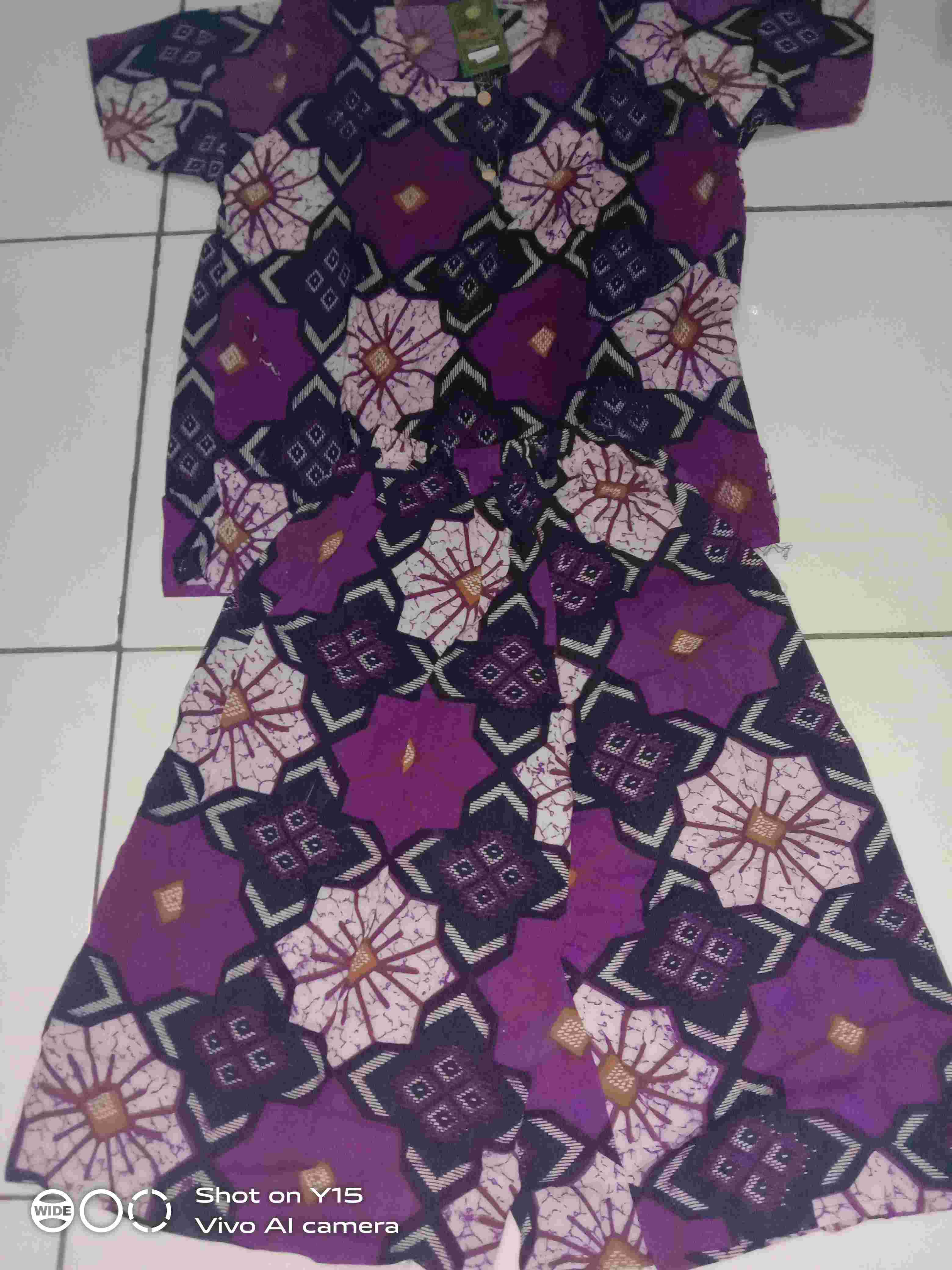 Jual Setelan Kulot Batik Murah / Setelan Kulot Bahan Rayon Kekinian / Setelan Piyama Celana Pendek