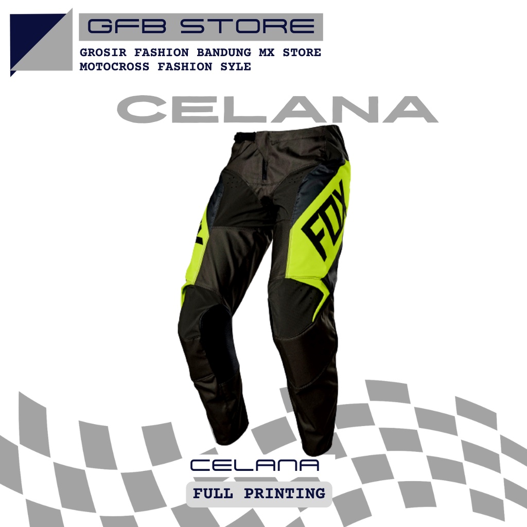 Celana trail motocross full print adventure trabas outdoor olahraga motor