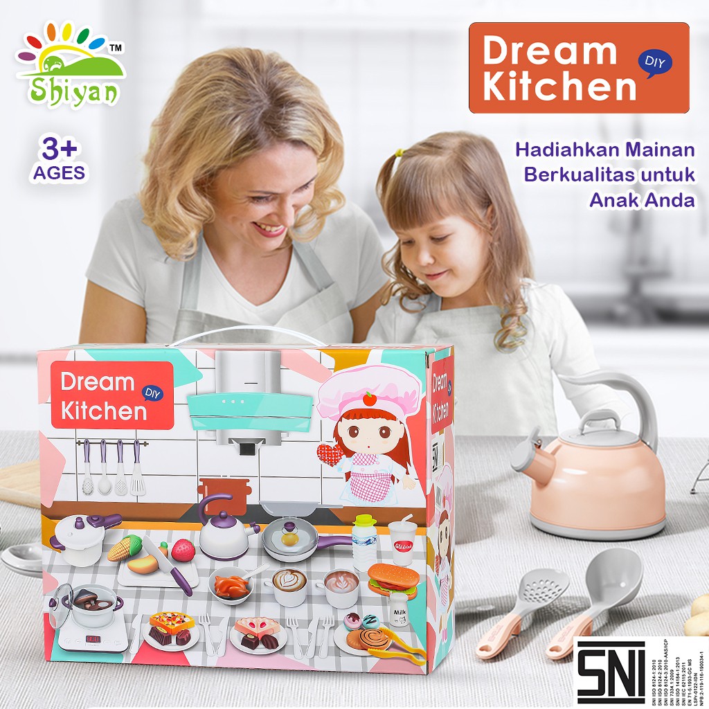 [Shiyan] dream kitchen set toys / mainan masak masakan / mainan dapur anak anak SNI