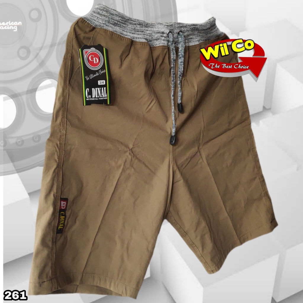 K261 - CELANA PENDEK PRIA CHINOS CELANA PENDEK RIP POLOS 3/4 HARGA PER 1 PCS