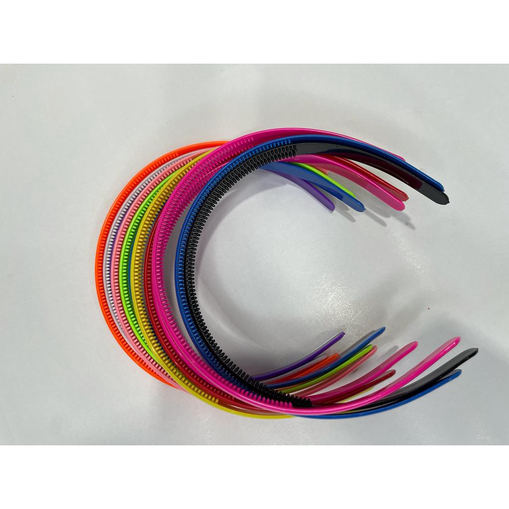 Bando Plastik Polos Bandana Warna Warni 2pcs