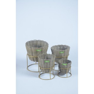 POT BUNGA ELLORA KERANJANG ROTAN SINTETIS DIAMETER 12 POT BUNGA ELLORA KERANJANG ROTAN SINTETIS DIAMETER 12