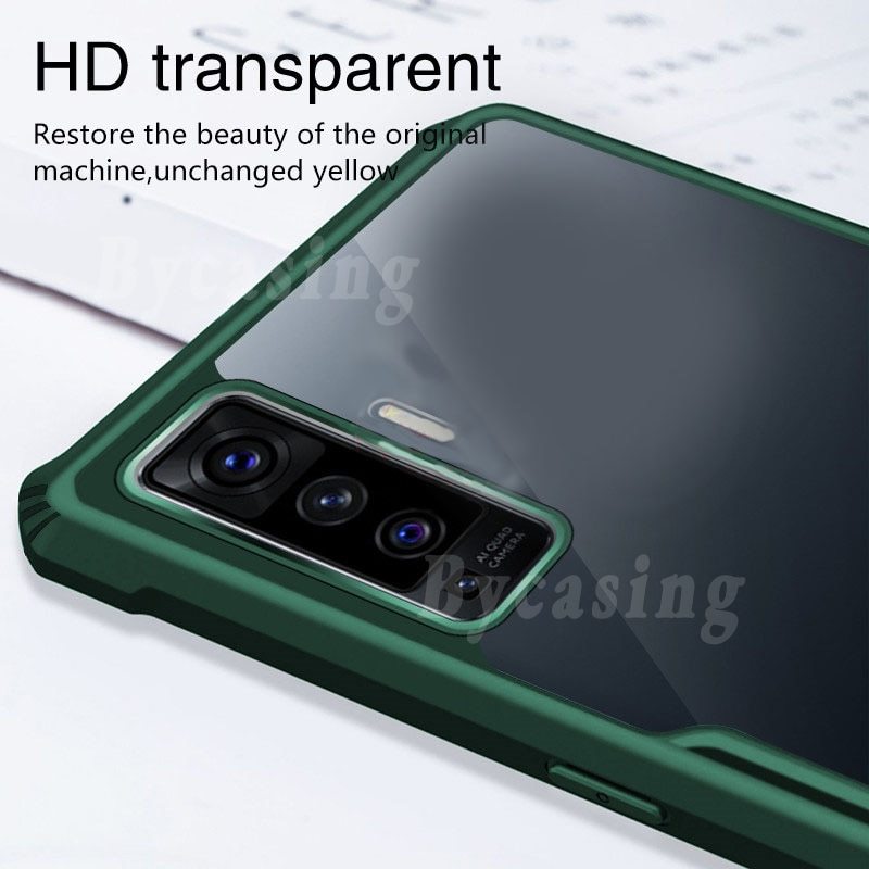 Casing Akrilik Transparan Anti Jatuh Untuk Vivo Y51A Y53S Y31 2021 Y51 Y30 Y20 Y12s Y12A V20 Se Y11 Y12 Y15 Y17 Y19 Y91 Y93 Y95 V17 S1 Pro