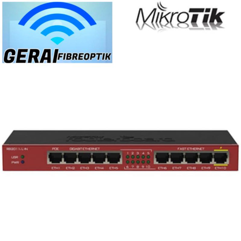 Mikrotik RB2011iL-IN Router 5x LAN, 5X Gbit LAN, L4, dekstop case