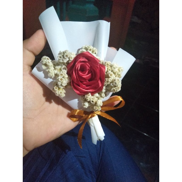 buket mini bunga kering, buket astetik, buket bunga termurah ,hadiah ulang tahun graduation murah