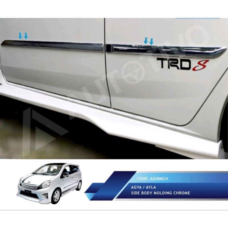 Toyota Agya/Ayla Body Samping Side Body Molding