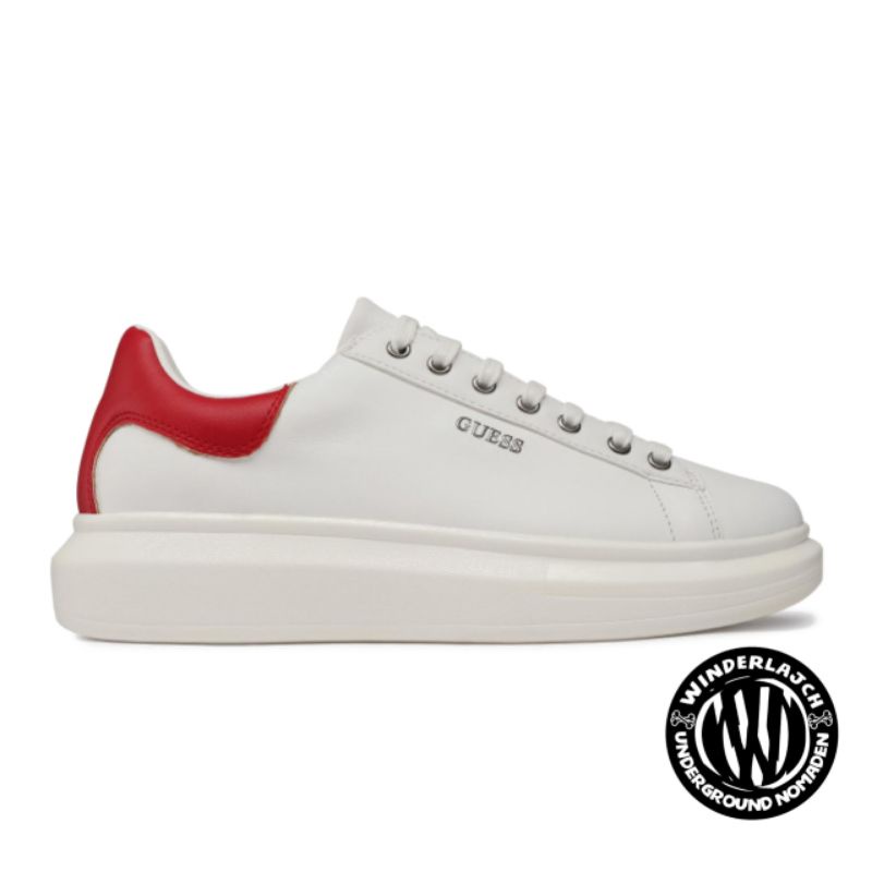guess salerno genuine leather sneaker